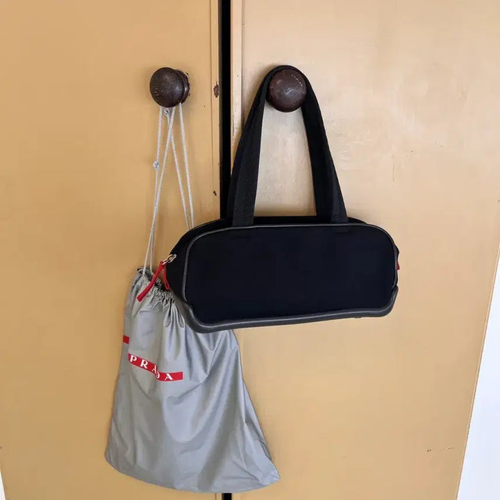 [BUNJANG] Prada Sport Black Nylon Boston Shoulder Bag / 프라다 스포츠 블랙 나일론 보스톤 숄더백