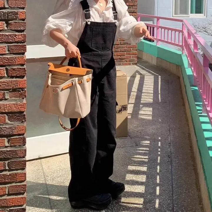 [SOLD OUT] 리넨느 자체제작 브레드 오버롤 멜빵바지