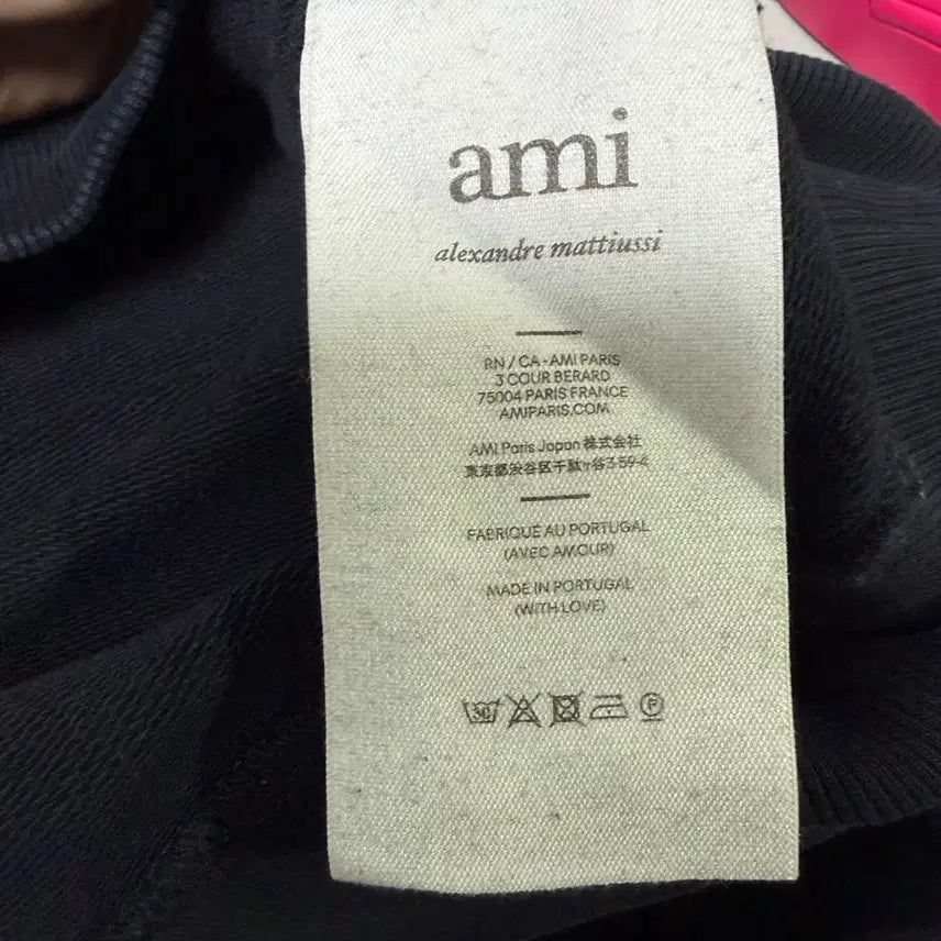 [SOLD OUT] 아미 스몰하트 맨투맨 블랙 L