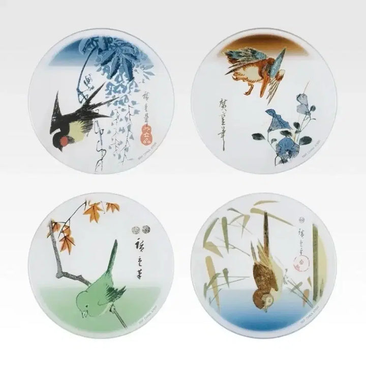 [BUNJANG] Utawaga Hiroshige Small Bird Dish Set / 제일복권 우타가와 히로시게 작은새 접시 판매 합니다.