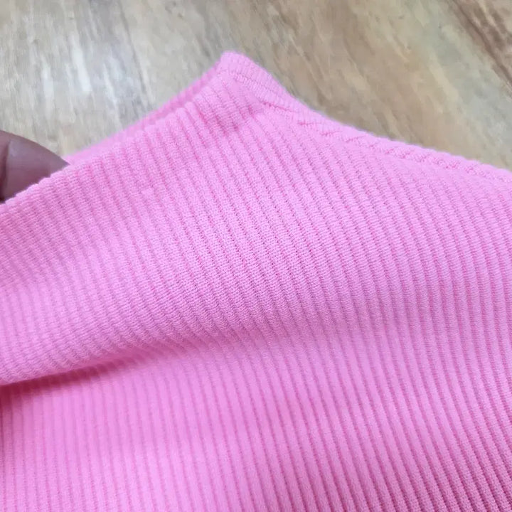 [BUNJANG] AMOMENTO Mock Neck Ribbed Top / 아모멘토(AMOMENTO) 모크넥 립 탑 55-66 새상품