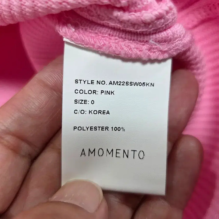 [BUNJANG] AMOMENTO Mock Neck Ribbed Top / 아모멘토(AMOMENTO) 모크넥 립 탑 55-66 새상품