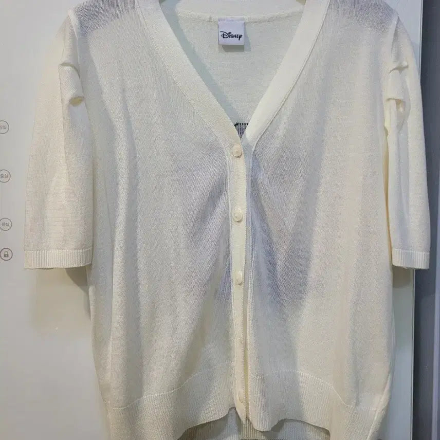 [BUNJANG] Disney Mickey Mouse Knit Cardigan / 디즈니 반팔 니트 가디건