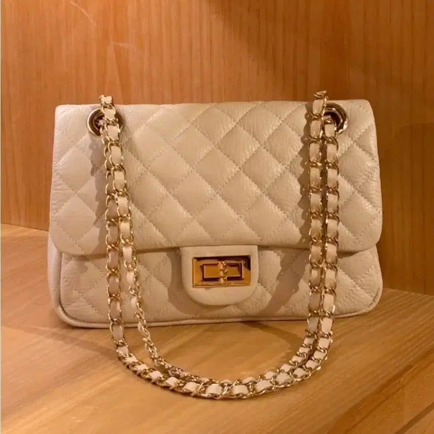 [BUNJANG] Metier Hart Quilted Chain Bag / Metier Hart 퀼팅 체인백 (블랙/아이보리)새상품