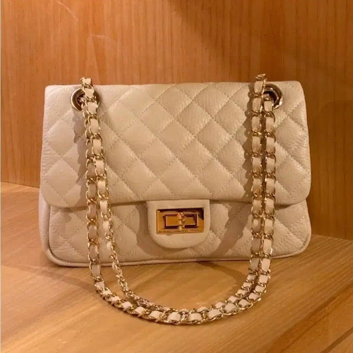 [BUNJANG] Metier Hart Quilted Chain Bag / Metier Hart 퀼팅 체인백 (블랙/아이보리)새상품