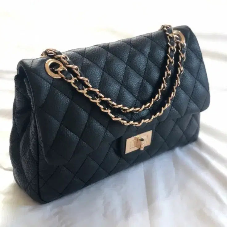 [BUNJANG] Metier Hart Quilted Chain Bag / Metier Hart 퀼팅 체인백 (블랙/아이보리)새상품