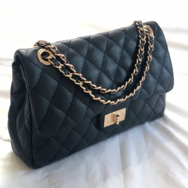 [BUNJANG] Metier Hart Quilted Chain Bag / Metier Hart 퀼팅 체인백 (블랙/아이보리)새상품
