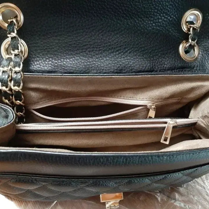 [BUNJANG] Metier Hart Quilted Chain Bag / Metier Hart 퀼팅 체인백 (블랙/아이보리)새상품