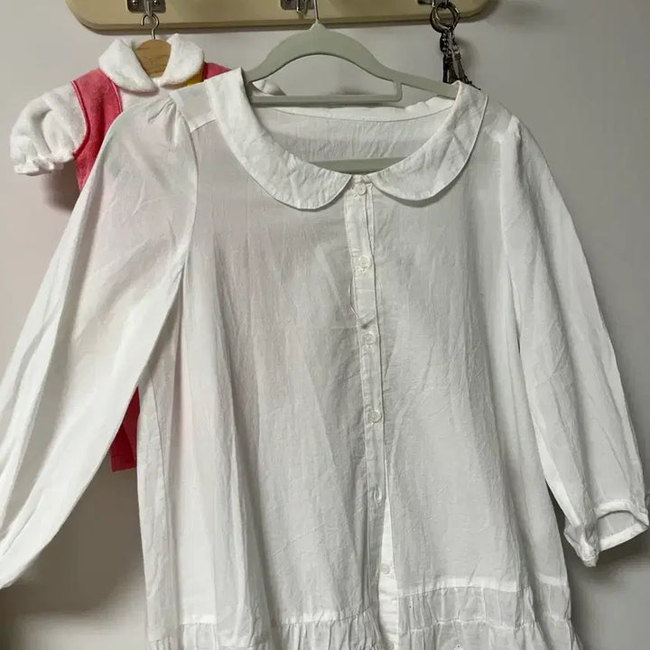 [BUNJANG] Earth Music Red Label Vintage Lace Blouse / 어스뮤직 레드라벨 블라우스 홍콩블라우스 빈티지 블라우스