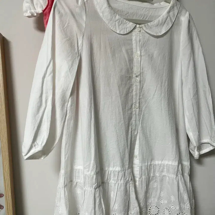 [BUNJANG] Earth Music Red Label Vintage Lace Blouse / 어스뮤직 레드라벨 블라우스 홍콩블라우스 빈티지 블라우스