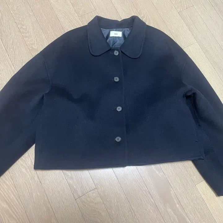 [BUNJANG] ODNR Navy Handmade Short Coat / 오디네어 odnr 핸드메이드 숏 코트 네이비