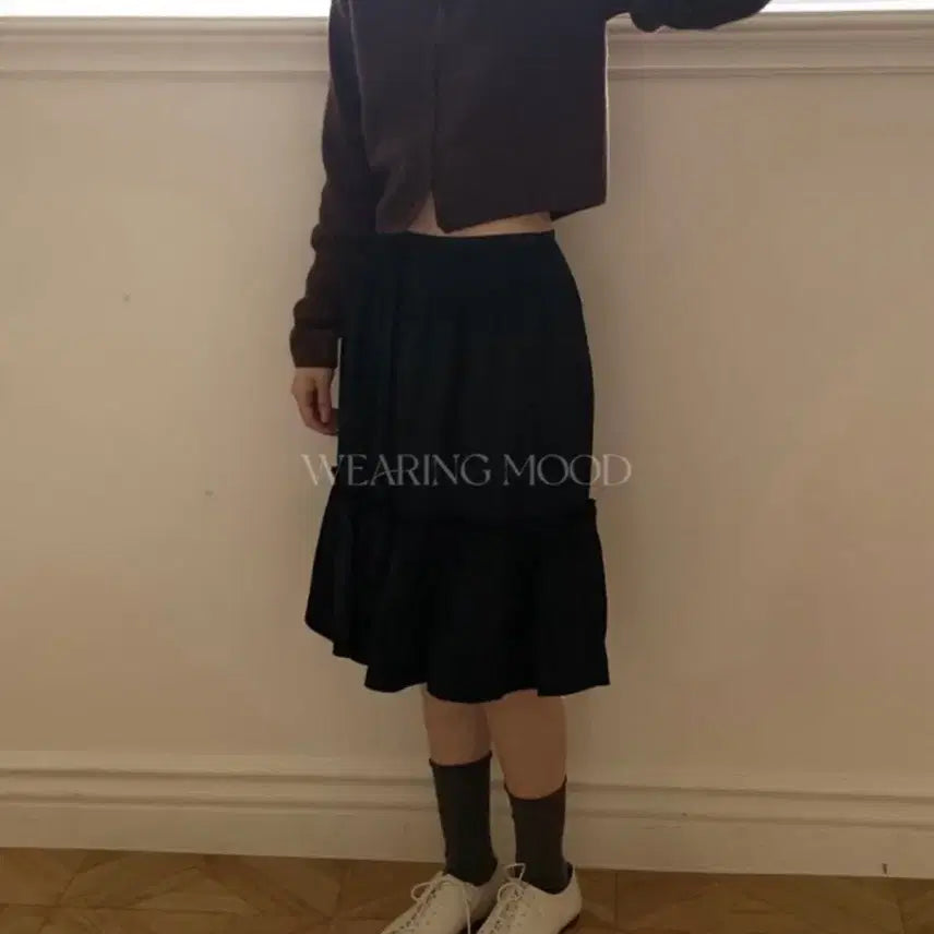 [BUNJANG] D.ond Camel Wool Logo Crop Cardigan / 드온도 카멜 울 로고 가디건 크롭