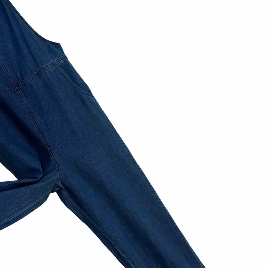 [BUNJANG] Denim Cotton Strap Jumpsuit / 교신안함)데님 코튼 스트랩 점프수트