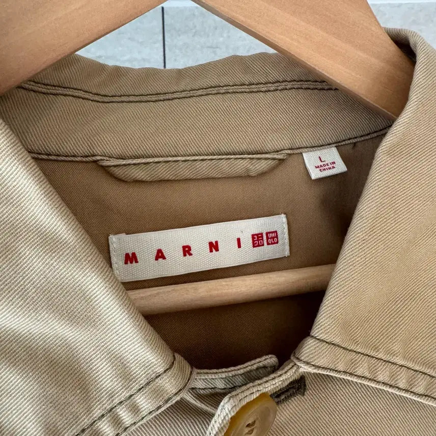 [BUNJANG] Uniqlo x MARNI Beige Utility Jacket L / 유니클로 X 마르니 베이지 유틸리티 자켓 L