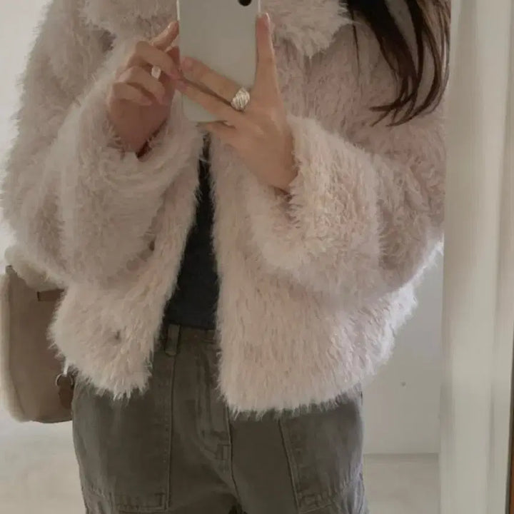 [BUNJANG] Miel Kind Fur Jacket / 새상품)미엘 카인드 퍼자켓