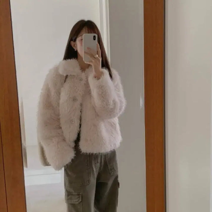 [BUNJANG] Miel Kind Fur Jacket / 새상품)미엘 카인드 퍼자켓