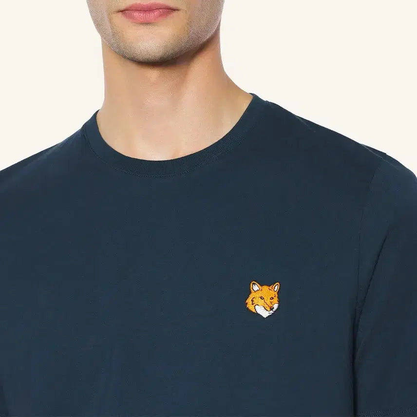 [BUNJANG] Maison Kitsune Fox Head Regular Short Sleeve T-shirt Classic Navy [M] / 26SS 메종키츠네 폭스 헤드 레귤러 반팔 티셔츠 클래식 네이비 [M]