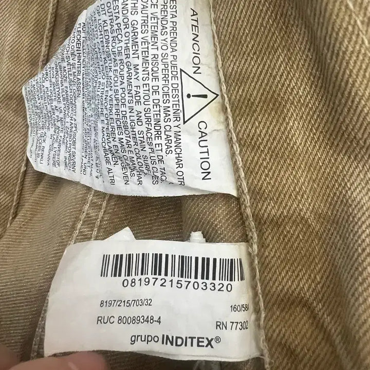 [BUNJANG] ZARA TRF Baggy Low-Rise Jeans - Beige/Tan (Size 32) / 자라 TRF 배기 로우라이즈 진 베이지 탄 32사이즈 27이상추천