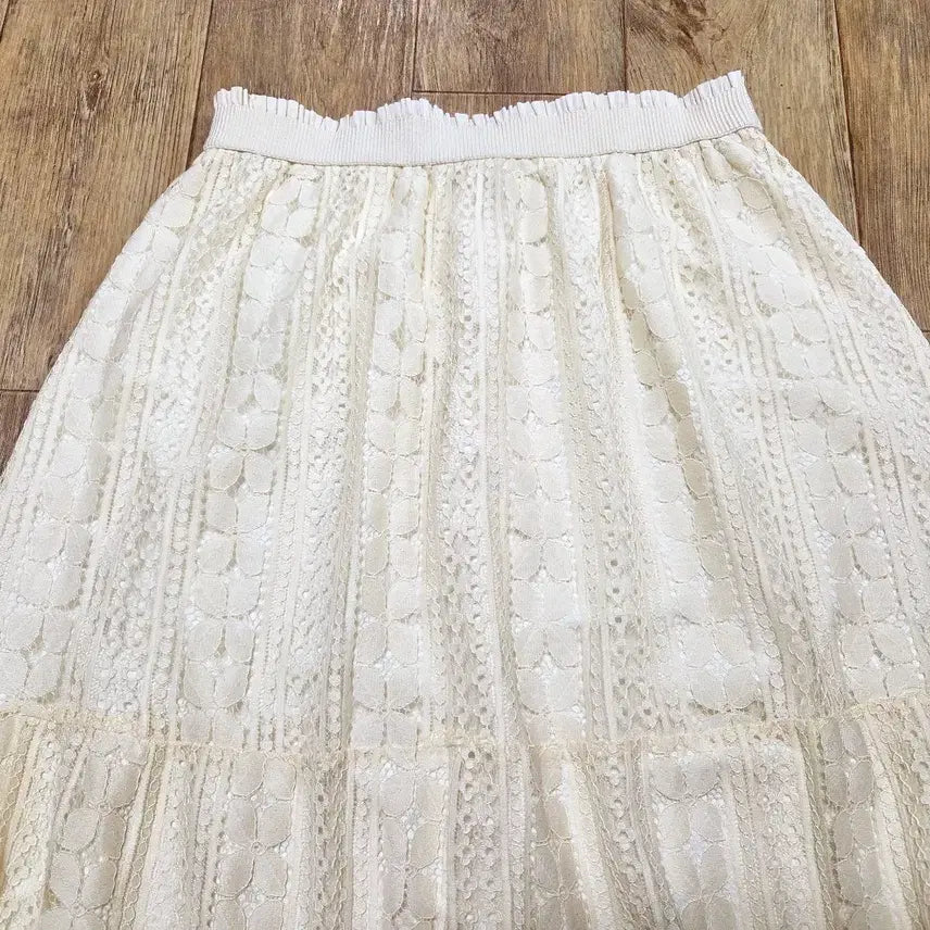 [BUNJANG] GENERAL IDEA Lace Maxi Skirt / 제너럴아이디어(GENERAL IDEA) 레이스스커트 프리사이즈 새상품