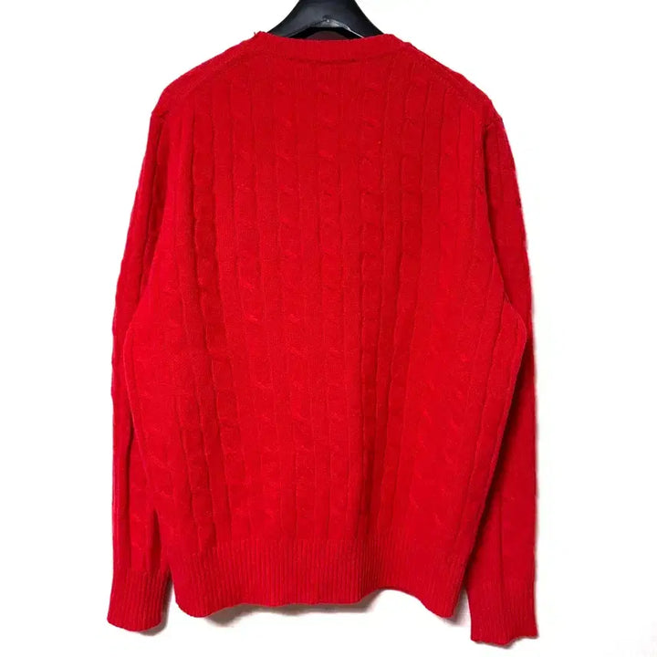 [BUNJANG] Brooks Brothers Lambswool Cable Knit Sweater / [M,95]브룩스브라더스 램스울 니트 스웨터 레드