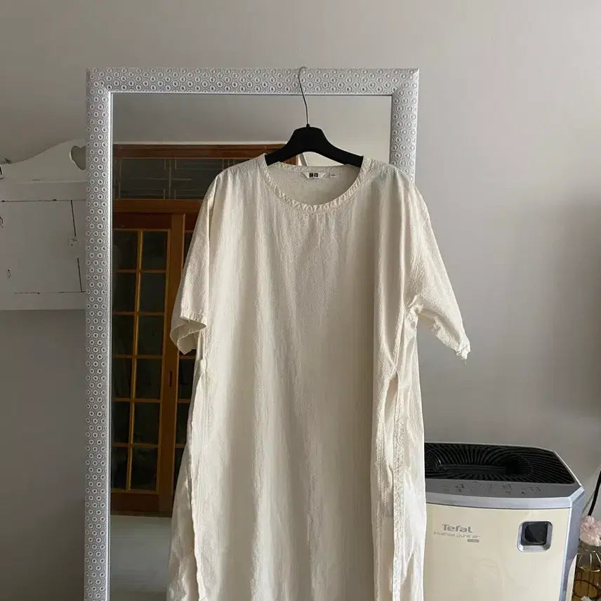 [SOLD OUT] 66-77 새제품 유니클로 지지미 한여름 바스락 원피스.청담동룩 원피스