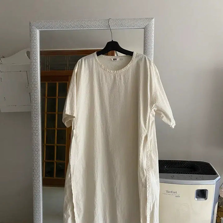 [SOLD OUT] 66-77 새제품 유니클로 지지미 한여름 바스락 원피스.청담동룩 원피스