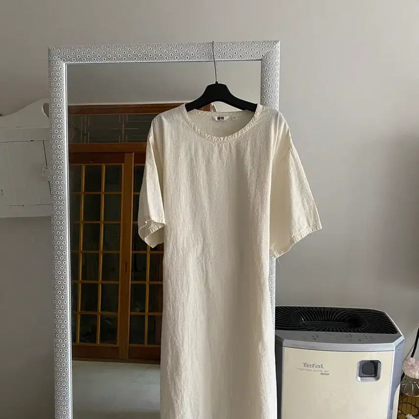 [SOLD OUT] 66-77 새제품 유니클로 지지미 한여름 바스락 원피스.청담동룩 원피스