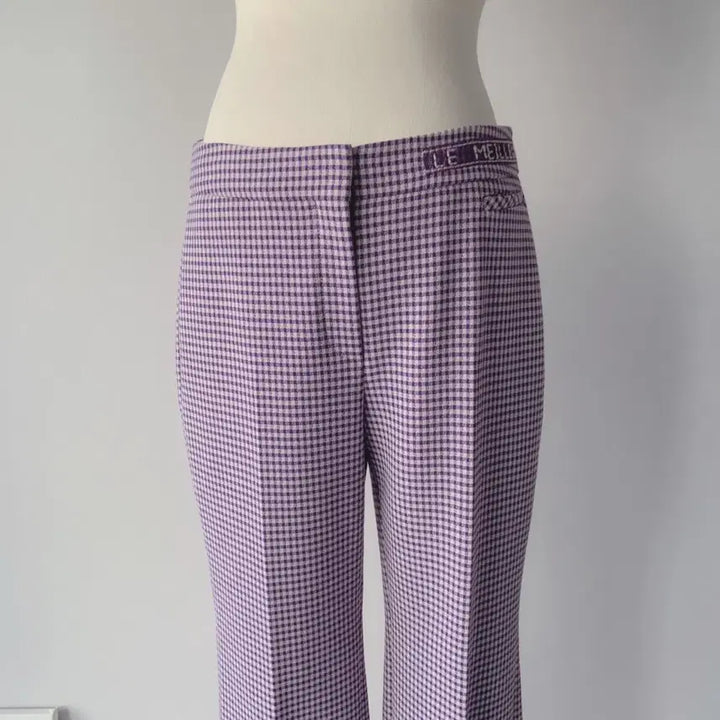 [BUNJANG] MINE Purple Check Pants / 26 마인 MINE 퍼플 체크 바지