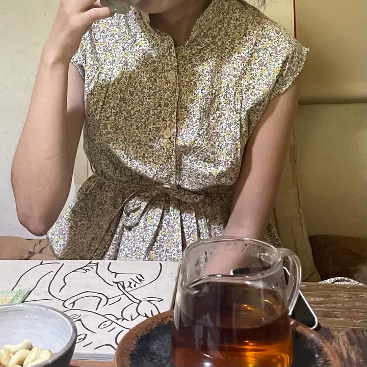 [BUNJANG] Vintage Floral Dress / 착샷O)빈티지 플라워 원피스