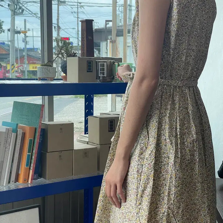 [BUNJANG] Vintage Floral Dress / 착샷O)빈티지 플라워 원피스