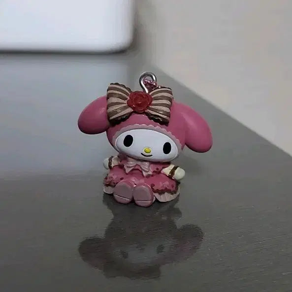 [BUNJANG] My Melody Pink Ribbon Figure Keychain / (5월까지 할인)마이멜로디 핑크 리본 피규어 키링