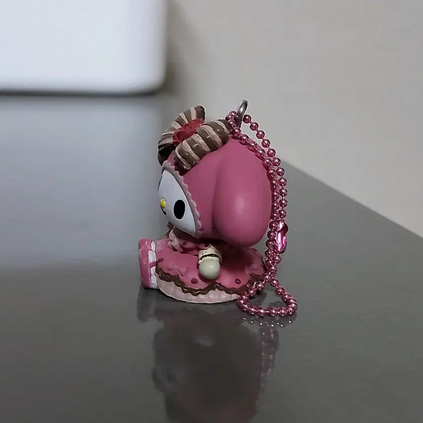 [BUNJANG] My Melody Pink Ribbon Figure Keychain / (5월까지 할인)마이멜로디 핑크 리본 피규어 키링