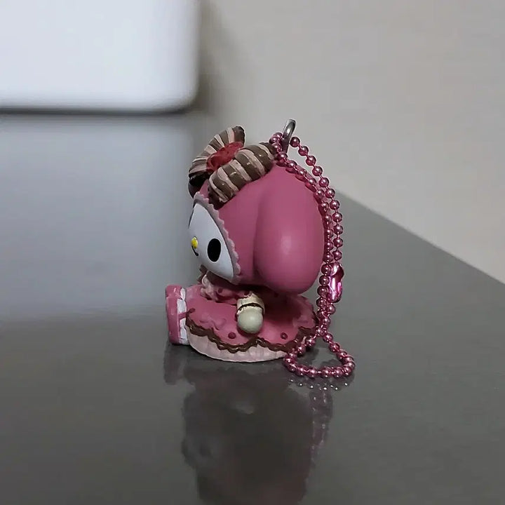 [BUNJANG] My Melody Pink Ribbon Figure Keychain / (5월까지 할인)마이멜로디 핑크 리본 피규어 키링