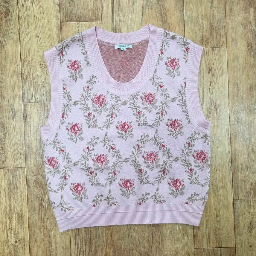 [BUNJANG] Thursday Island U-Neck Knit Vest / 써스데이아일랜드(Thursday Island) U넥 니트베스트 프리사이즈