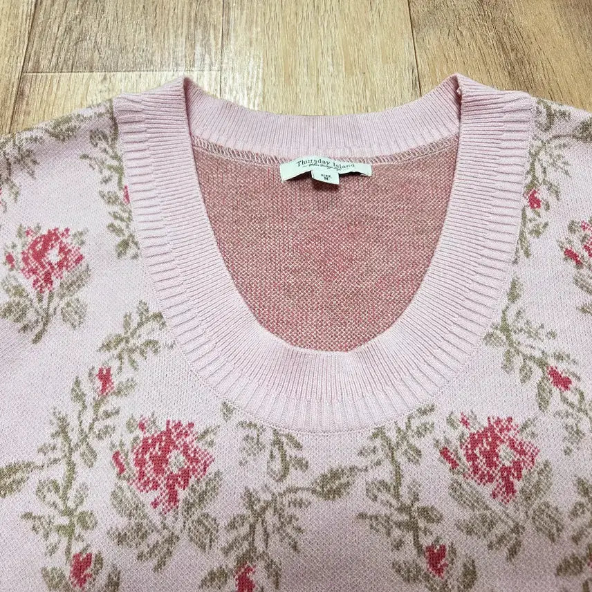 [BUNJANG] Thursday Island U-Neck Knit Vest / 써스데이아일랜드(Thursday Island) U넥 니트베스트 프리사이즈