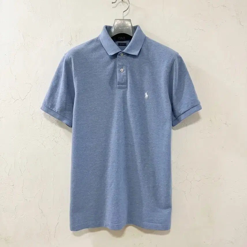 [BUNJANG] Polo Ralph Lauren Custom Fit Sky Blue Polo Shirt / 폴로 랄프로렌 커스텀핏 XL 하늘색 카라티