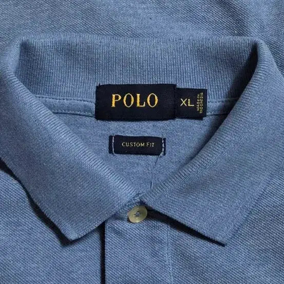 [BUNJANG] Polo Ralph Lauren Custom Fit Sky Blue Polo Shirt / 폴로 랄프로렌 커스텀핏 XL 하늘색 카라티