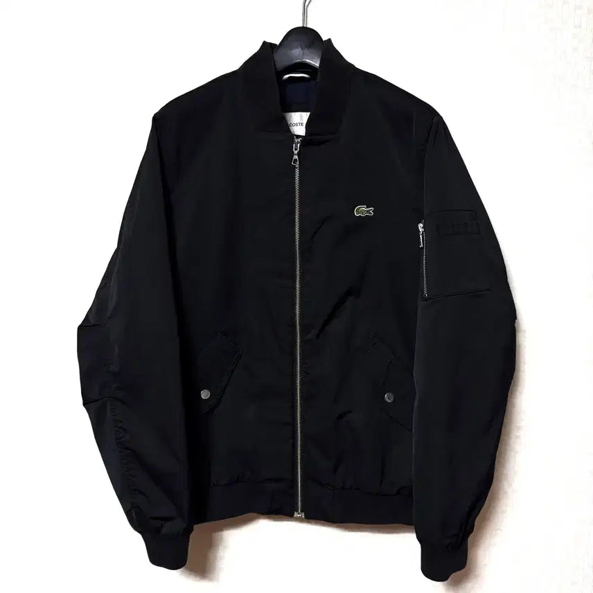 [BUNJANG] Lacoste MA-1 Bomber Jacket / [M,95]라코스테 봄버 자켓 집업 항공점퍼 ma-1 블랙