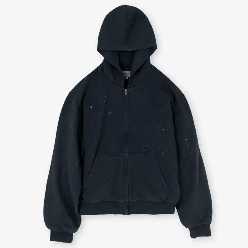 [SOLD OUT] 브라운야드 페인티드 후드 집업,블랙