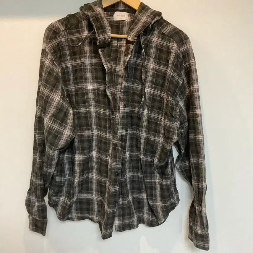 [BUNJANG] Allen-Masse Checkered Shirt / 알렌느맛 체크셔츠