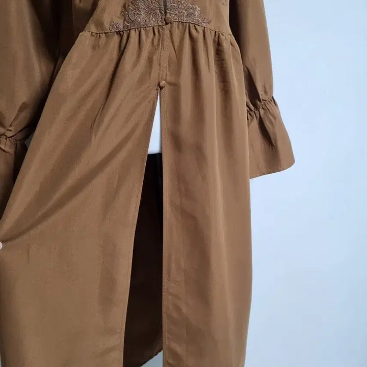 [BUNJANG] Brown Lace Robe Cardigan / 브라운 레이스 로브