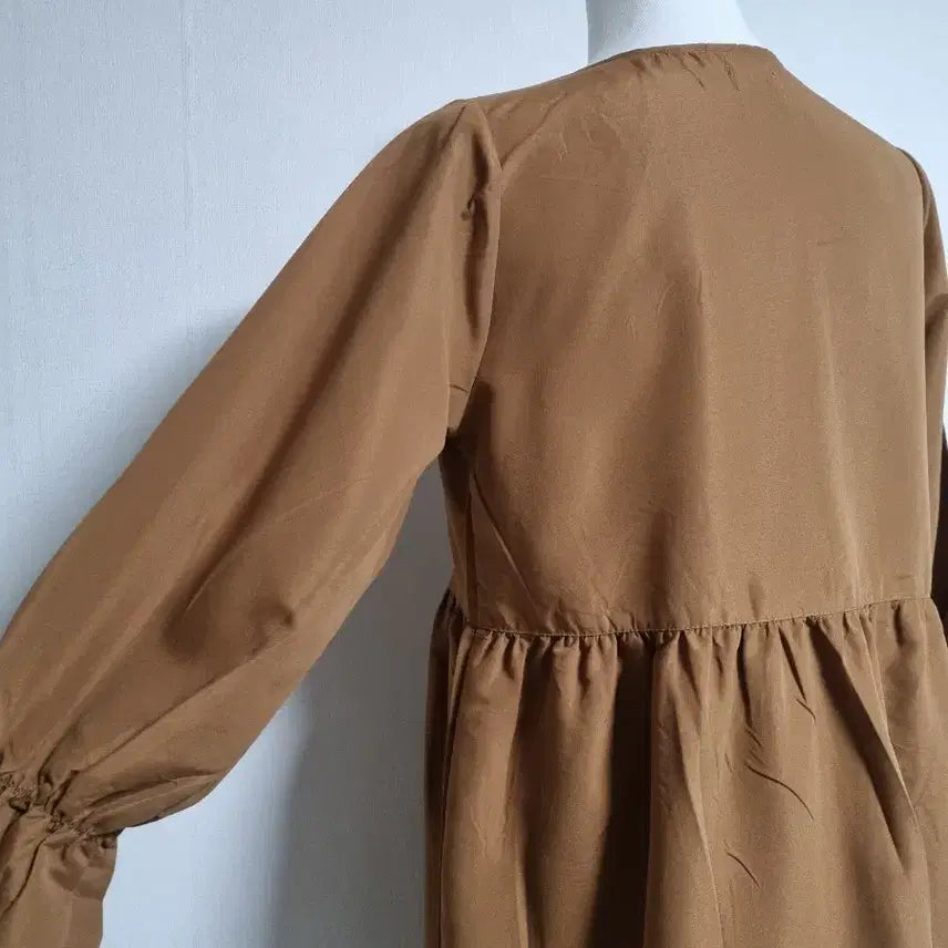 [BUNJANG] Brown Lace Robe Cardigan / 브라운 레이스 로브