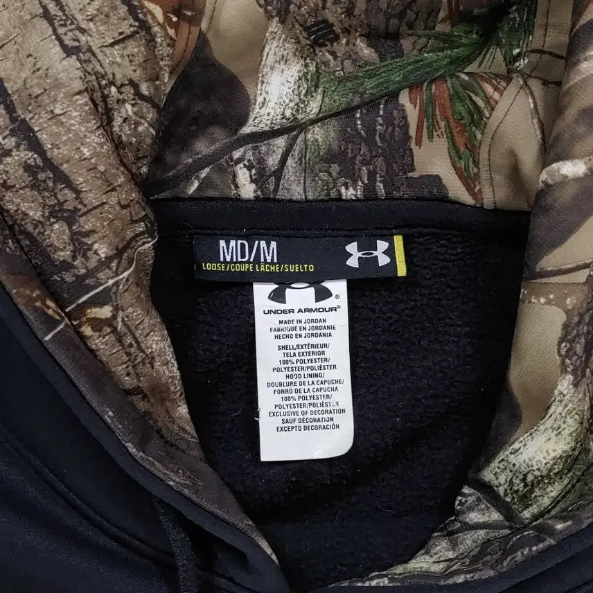 [BUNJANG] Under Armour Real Tree Camo Big Logo Storm Hoodie M / 언더아머 리얼트리 카모 빅로고 스톰 후드티 M