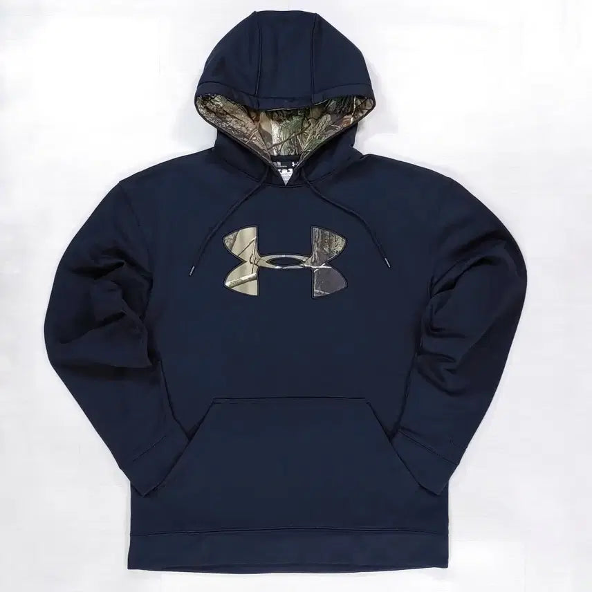 [BUNJANG] Under Armour Real Tree Camo Big Logo Storm Hoodie M / 언더아머 리얼트리 카모 빅로고 스톰 후드티 M