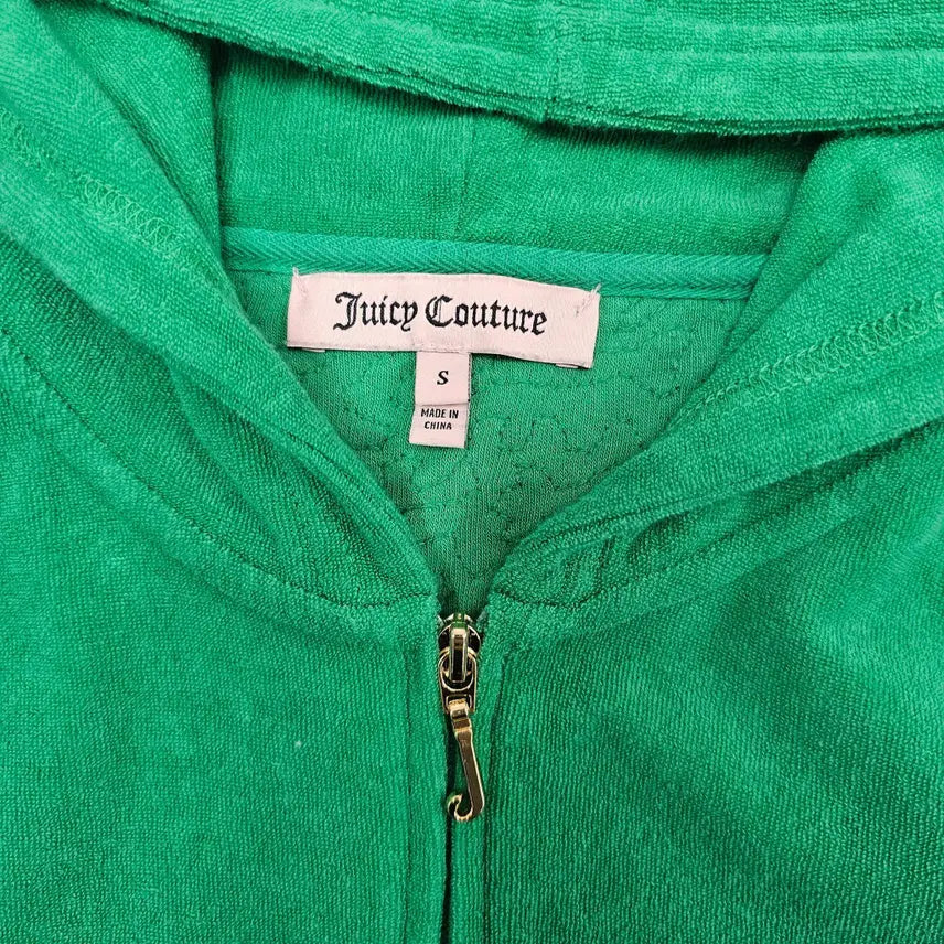 [BUNJANG] Juicy Couture Sequin Apple Green Velour Set / S Juicy Couture 스팽글 애플그린 셋업
