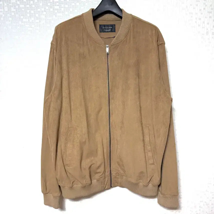 [BUNJANG] Zara Suede Zip-Up Jacket Blouson / [XL,105]자라 스웨이드 집업 자켓 블루종 zara