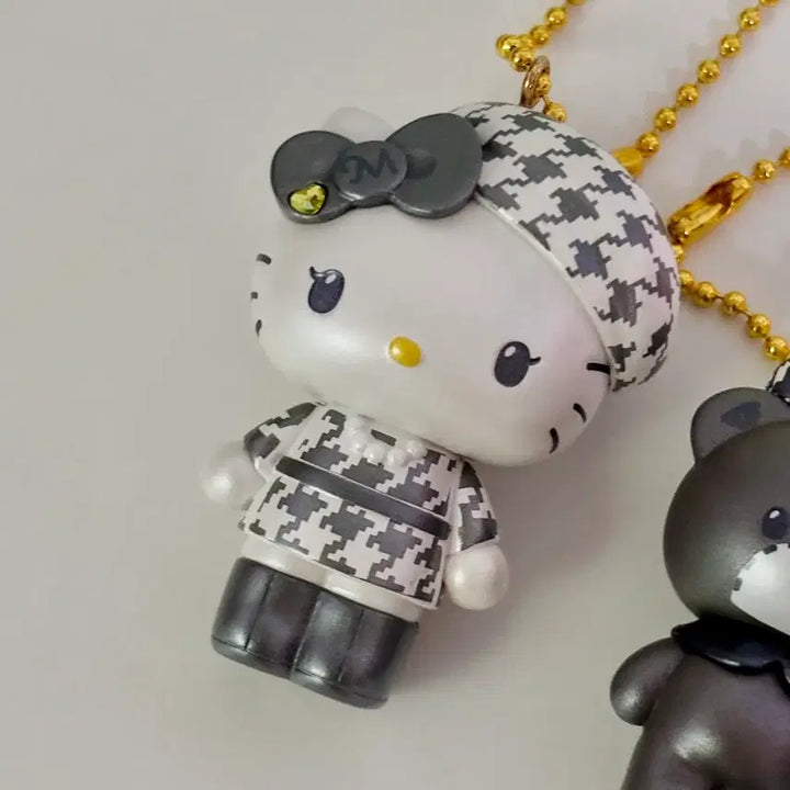 [BUNJANG] Hello Kitty 51st Anniversary Monokuro Keyring Bundle Set / 헬로키티 51주년 모노쿠로 키링 3종 일괄