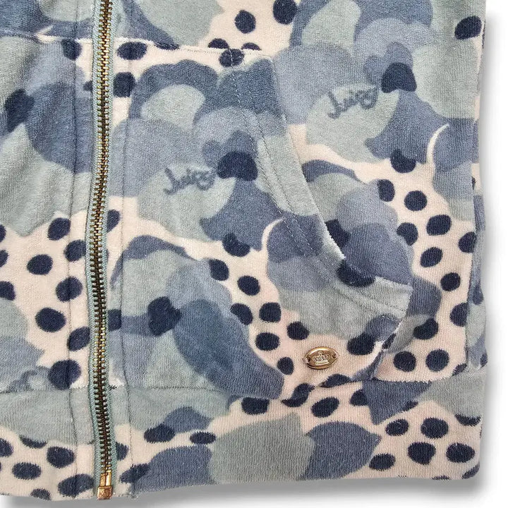 [BUNJANG] Juicy Couture Dot Short-Sleeved Sky Blue Set / S Juicy Couture 도트 반팔 스카이블루 셋업