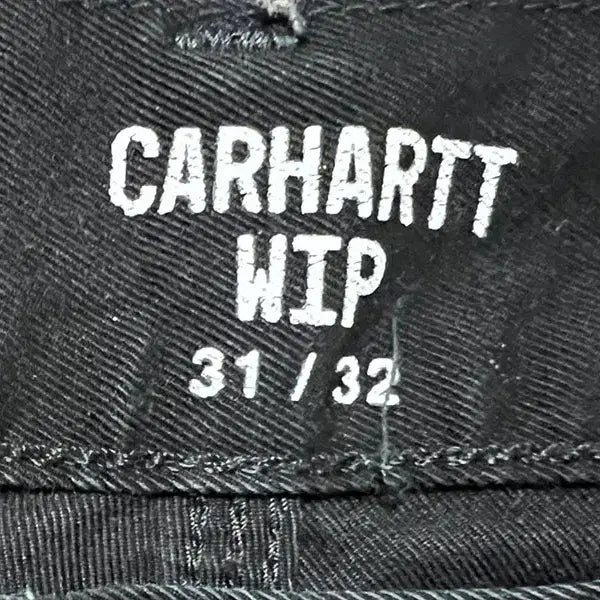 [BUNJANG] Carhartt WIP Carpenter Black Pants / 칼하트 WIP 럭 싱글니 남자 블랙팬츠 카펜터 여름 툴포켓 L 32