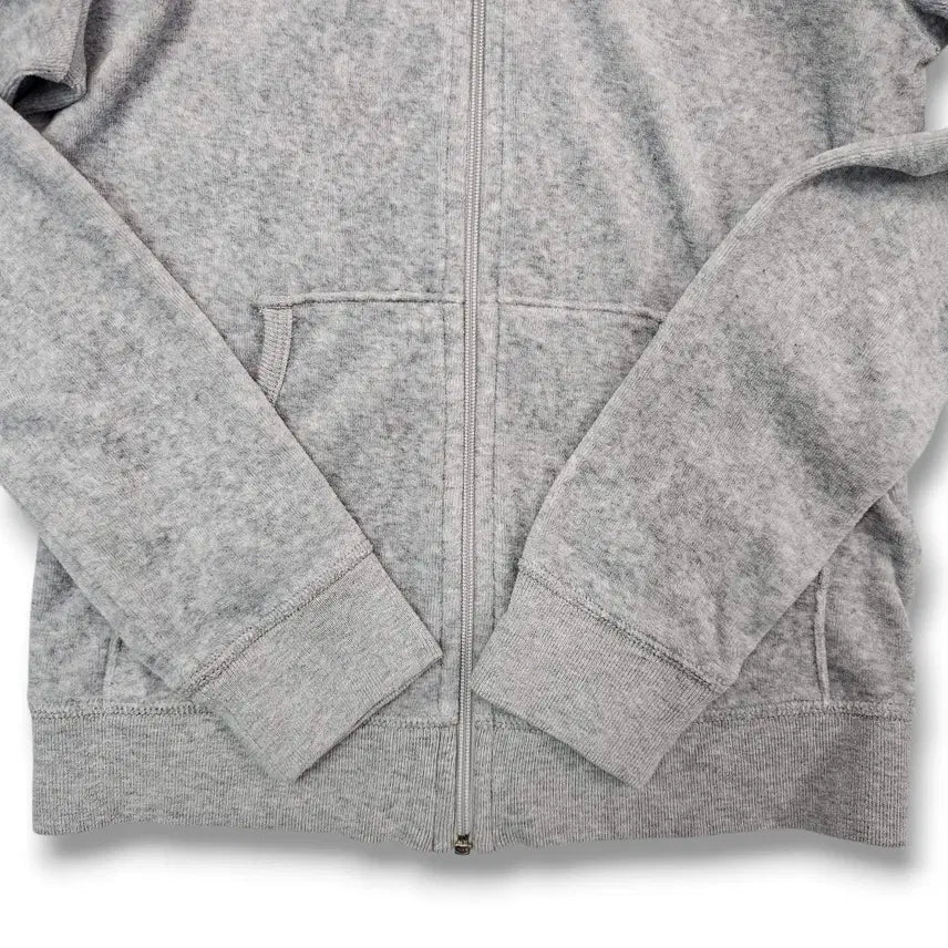 [BUNJANG] Juicy Couture Velvet Hoodie Zip-up Light Gray / S Juicy Couture 벨벳 후드집업 라이트 그레이